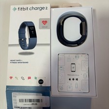 Fitbit Charge 2 Heart Rate  Fitness Wristband, Blue, Large