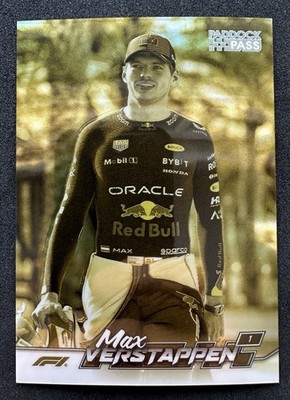 2024 Topps Paddock Pass F1 Max Verstappen Gold Minted Refractor SSP Chrome ~/10