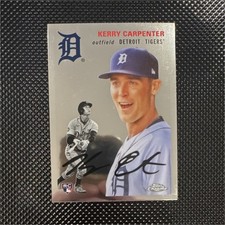 Topps 2023 Chrome Kerry Carpenter Rookie Auto #69 Detroit Tigers MLB
