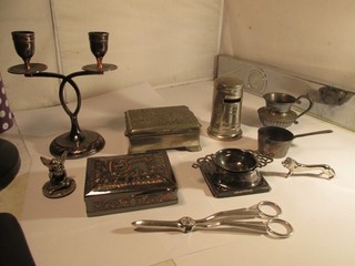 silverplated & metal items job lot