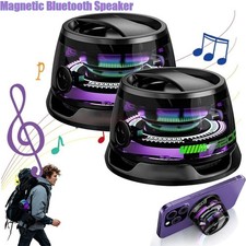 G200 Magnetic Bluetooth Speaker Mini Wireless RGB Lights Portable Phone Holder