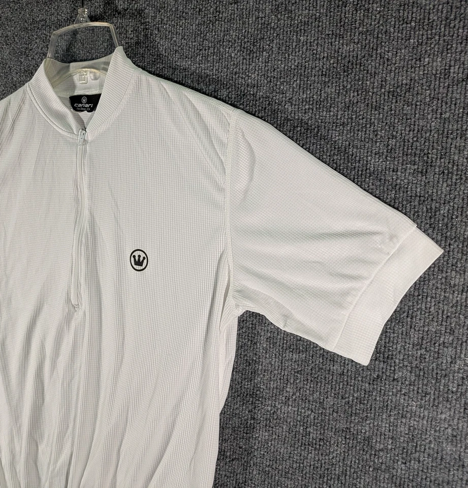 Camiseta deportiva de ciclismo Canari Cyclewear bolsas traseras blancas - mediana para hombre Foto 3 de 4