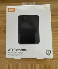 WD Elements 1TB USB 3.0 Portable External Hard Drive
