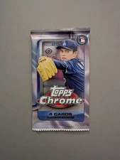 2025 Topps Chrome Baseball Hobby Pack New Sealed FREE SHIPPING 