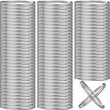 100PCS Key Rings Bulk, Split Key Rings, Keychain Rings and Crafts 1 inch (25mm)