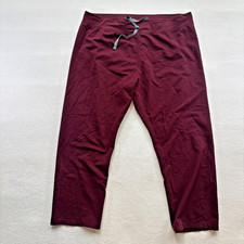 FIGS Technical Collection Livingston Scrub Pants Women XXL/P Burgundy T21003P