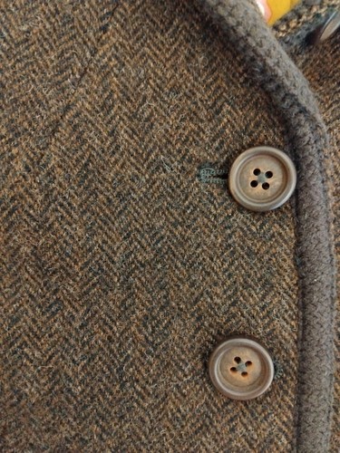 Joules Tweed Ladies Herringbone Blazer Jacket Sz 12 - Picture 9 of 15