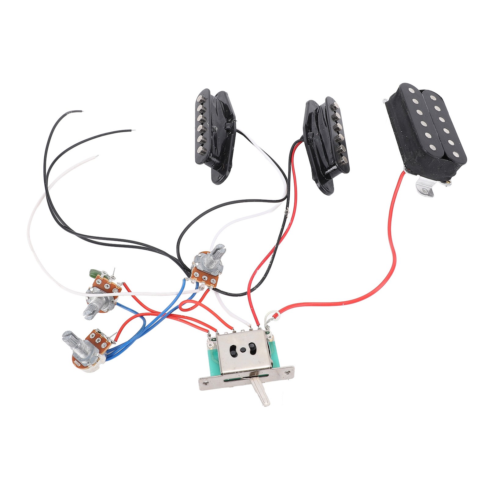 Electric Guitar Pickup With Tone Volume Harness Double Coil Open Style Humb