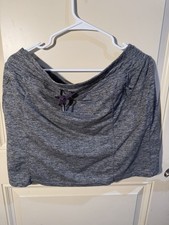 Athletic Skort by Tangerine. Skirt w/built in Shorts 2 Zip Pockets XL Grey