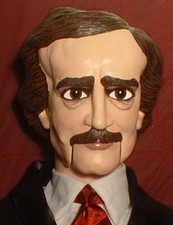 Maniquí de ventrílocuo HAUNTEd Edgar Allan Poe "EYES FOLLOW YOU" muñeca marioneta