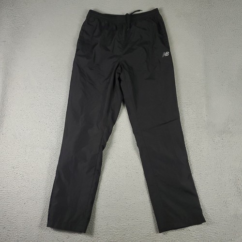 New Balance Pants Mens Large Black Ankle Zip Track Sweatpants Windbreaker