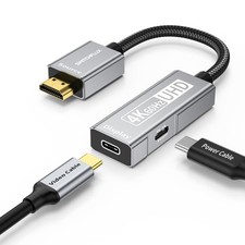HDMI to USB C Adapter,4K60Hz Uni-Directional HDMI Source to USB C Display ...