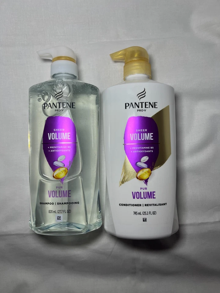 Pantene Shampoo & Conditioner Set – Volume & Body for Fine Hair, Color-Safe - Image 4 of 4