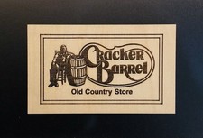 Cracker Barrel Logo Engraved Wood Refrigerato...