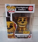 NWT Funko POP! FNAF Withered Golden Freddy #1033 Hot Topic Exclusive