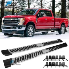 Fits 17-25 F-250 Superduty Crew Cab 88" V Style Running Boards Nerf Bar