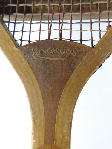 ANTIQUE VINTAGE WRIGHT & DITSON BOSTON "LONGWOOD" TENNIS RACQUET - Picture 4 of 9