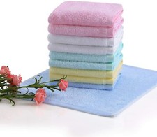 24x Luxury 100% Pure Cotton Face Cloths Flannels Towels Washcloth Soft Quick Dry