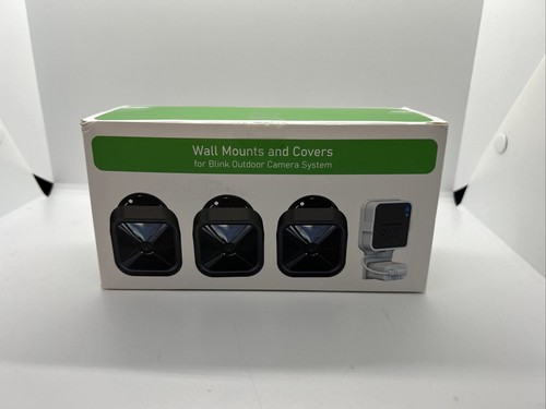 Wall Mounts And Covers For Blink Outdoor Camera System 3 Pack Black NEW