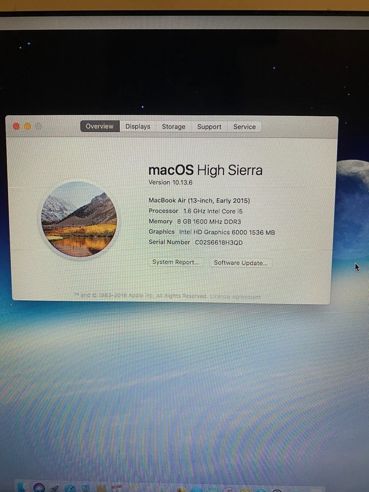 MacBook Air 2015 13” 8GB 1.6GHz Intel Core i5 - Image 2 of 4