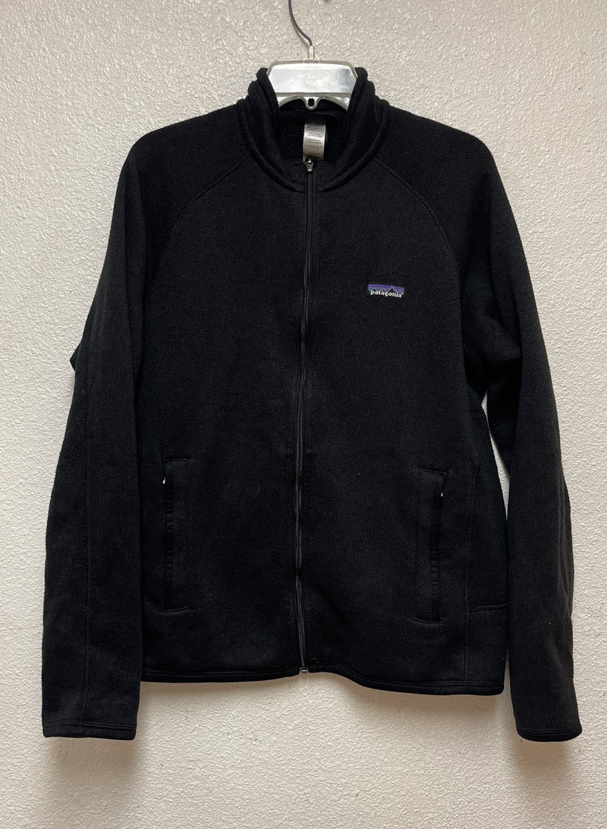 r_rブラック Patagonia Better Sweater Men's Full Zip-Up Jacket Black 25528 Sz M