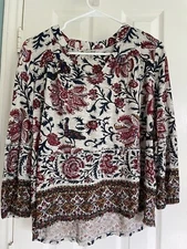 Lucky Brand Unique Design Blouse Size Small