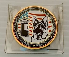 Florida Corrections Intelligence Canine K9 German Shepherd Dog Challenge Coin 🐕