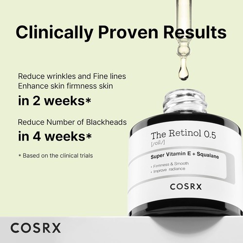 COSRX Retinol 0.5 Oil, Anti-aging Serum with 0.5% Retinoid Treatment for Face - Picture 5 of 9