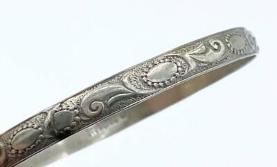 RARE Vintage Danecraft Felch Sterling Silver Bangle Bracelet