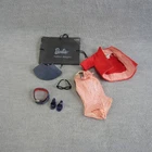 Vtg Barbie Busy Gal Outfit #981 Jacket Blouse Belt Shoes Portfolio Glasses Hat