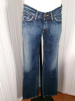 Pantalon bleu délave PEPE JEANS taille basse droit w28 36/38 effet usé - Photo 1/4