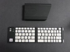Used iWerkz Folding Bluetooth Keyboard With Case - Black
