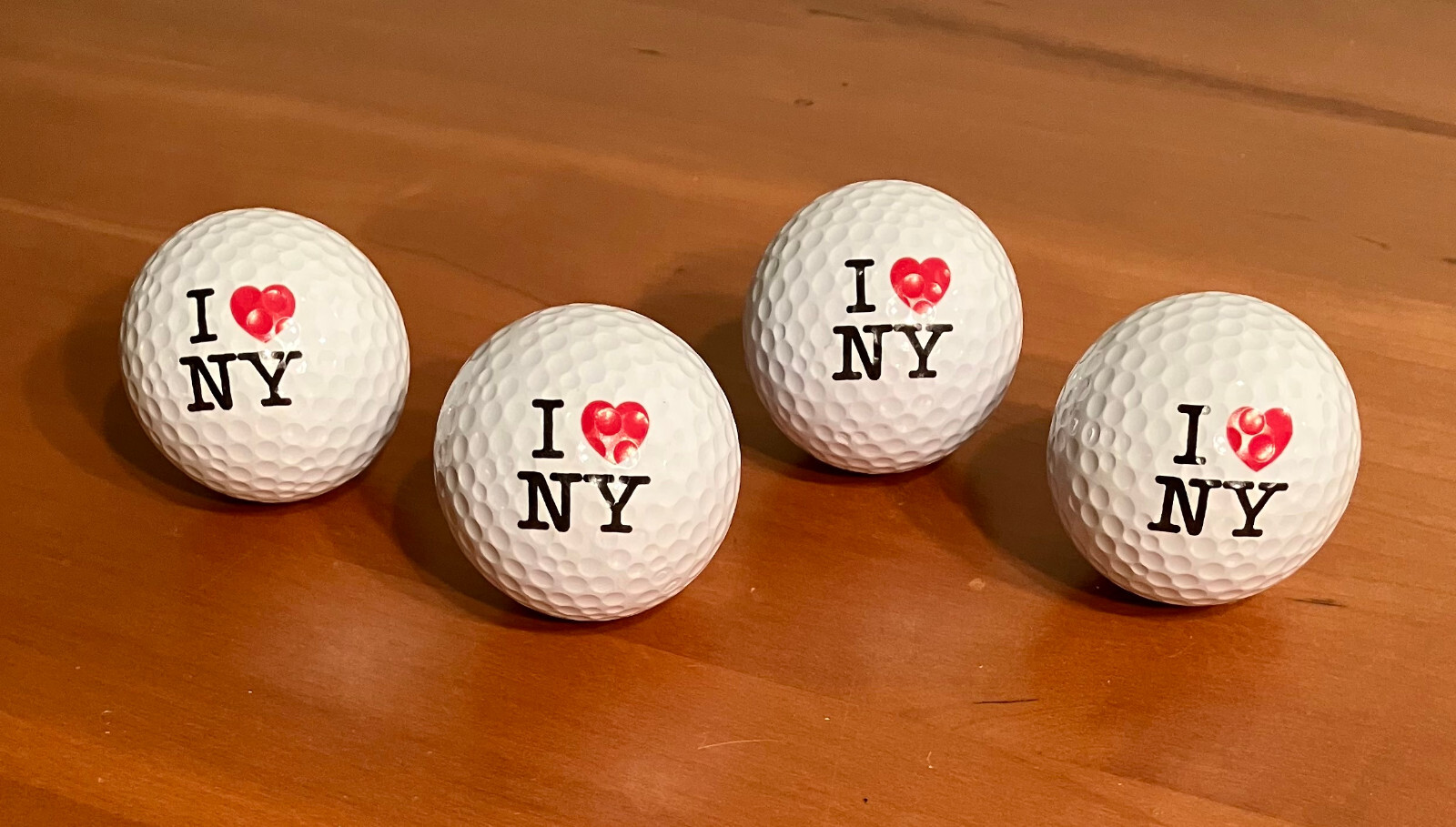 Lot of Four (4) New York City "I Love NY" NYC Collectible Logo Golf