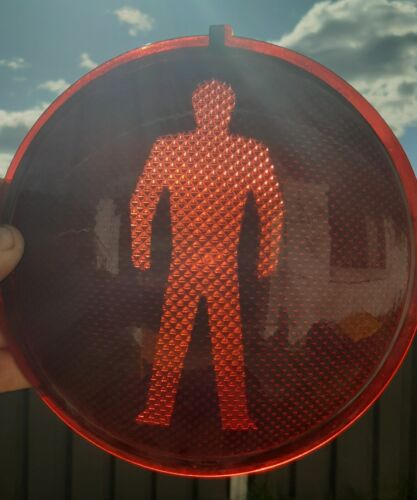 Traffic Light Lens - Don't Walk with Frame