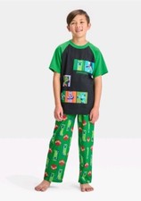 Minecraft Boys 2pc Short Sleeve Top  Pants Lounge Sleepwear Pajama Set: 4-5