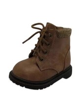 Wonder Nation Infant Girls Brown Sweater Lined Moto Casual Boots Shoes Size 3