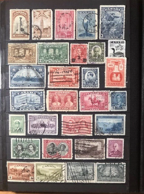 Stamps Canada 60 all different desirable VF Used 1930/40s spread over 2 pages. - Image 3 of 4