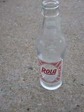 1945 Original Vintage ROLA Beverages Empty Bottle 8 oz Erie PA soda bottle