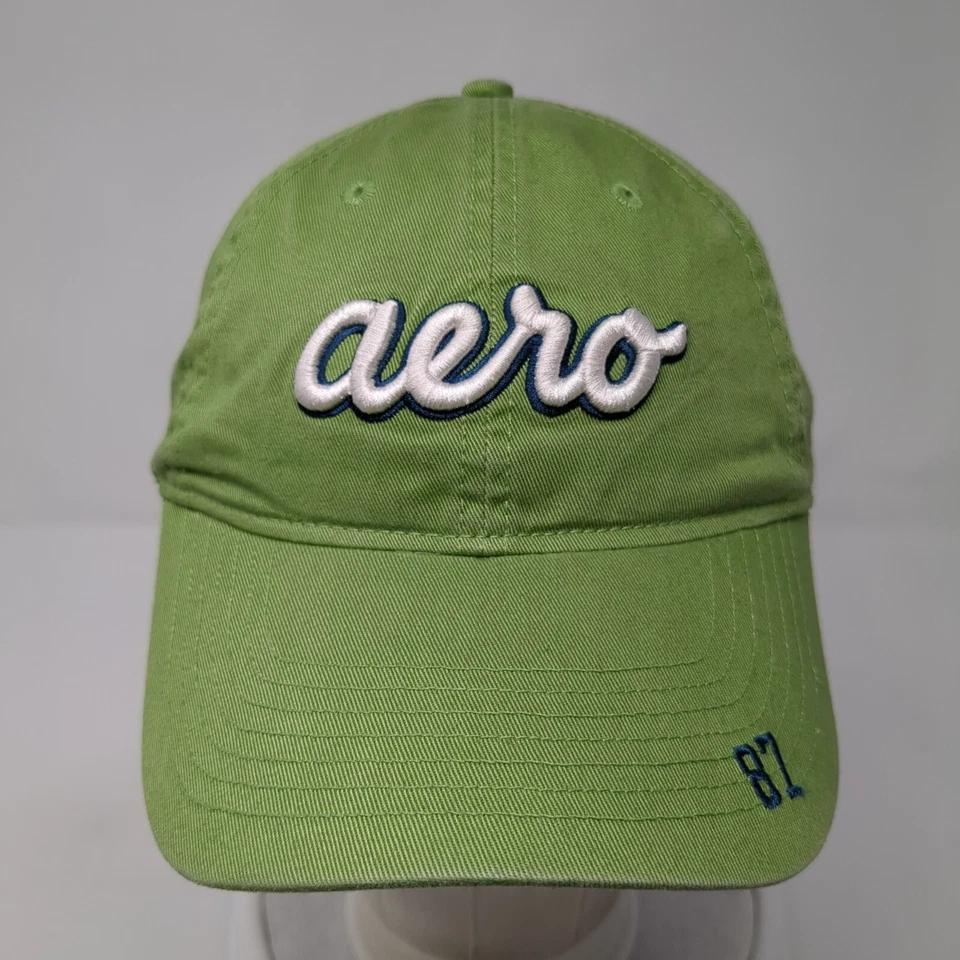 Sombrero Aero 87 Slideback Verde Talla Única Ajustable Bordado 6 Paneles Foto 2 de 4