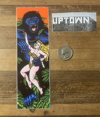 Strangelove Skateboards X Todd Bratrud  Ape sticker Sean Cliver King KongRARE!!!
