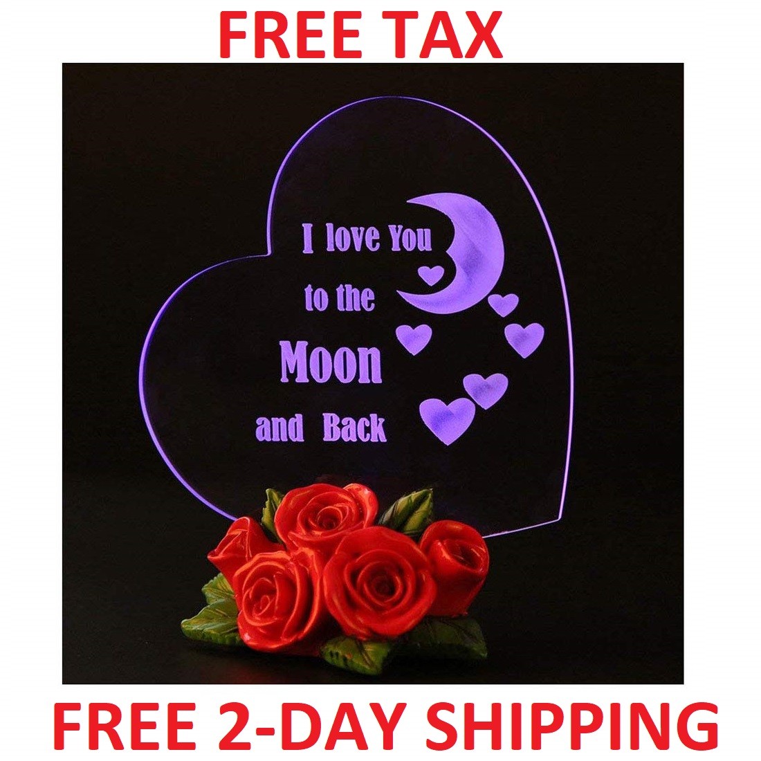 Silicone Wedding Ring I Love You To The Moon And Back Designed