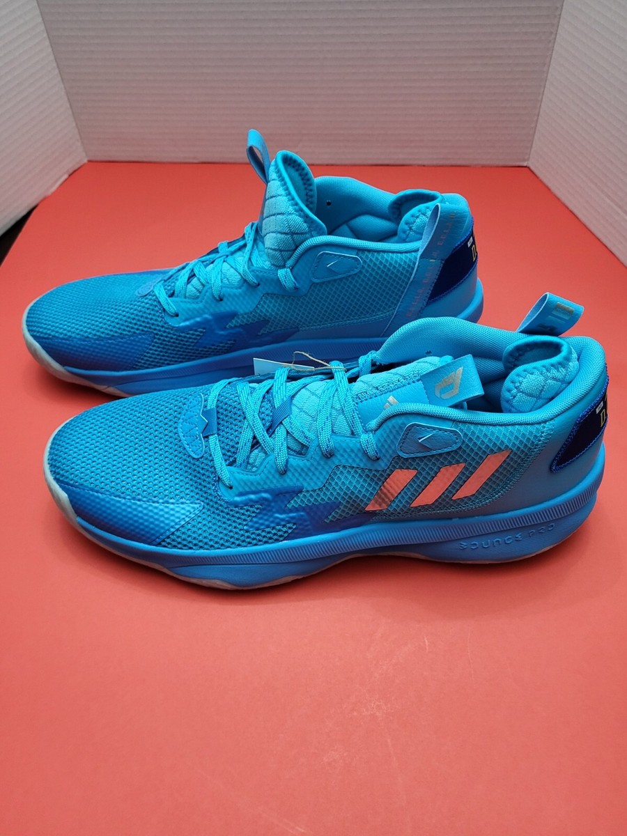 Adidas Dame 8 Shoes Brookfield Young Dolla Mens Cyan Blue