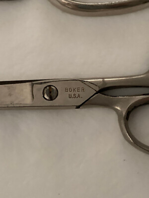 Vintage Lot of 7 Scissors Bristol Boker Judson Keen Blue