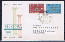 BELGIQUE BELGIUM - FDC Europa CEPT 1963 - Sept 14, 1963 - Oudergem