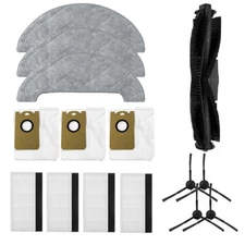 Parts For AIRROBO T10+Robot Vacuum Cleaner Mop Pads,Dust Bags Brush Parts