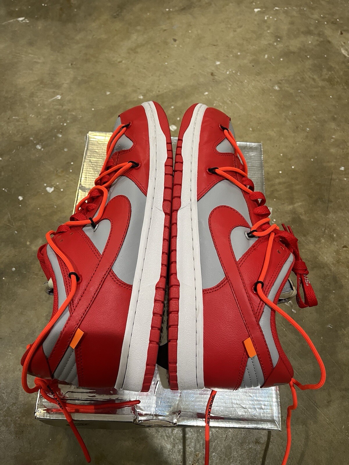 OFF WHITE X NIKE Taglia 11.5 Nike Dunk Low x OFF WHITE University Red 2019