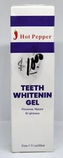 Hot Pepper Teeth Whitening Gel Restores Natural Brightness 1 fl oz New in Box