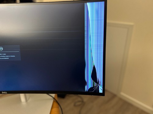 Monitor 38” Curvo Dell U3821DW – Per Ricambi, da riparare o Progetto Fai da Te - Foto 3 di 4