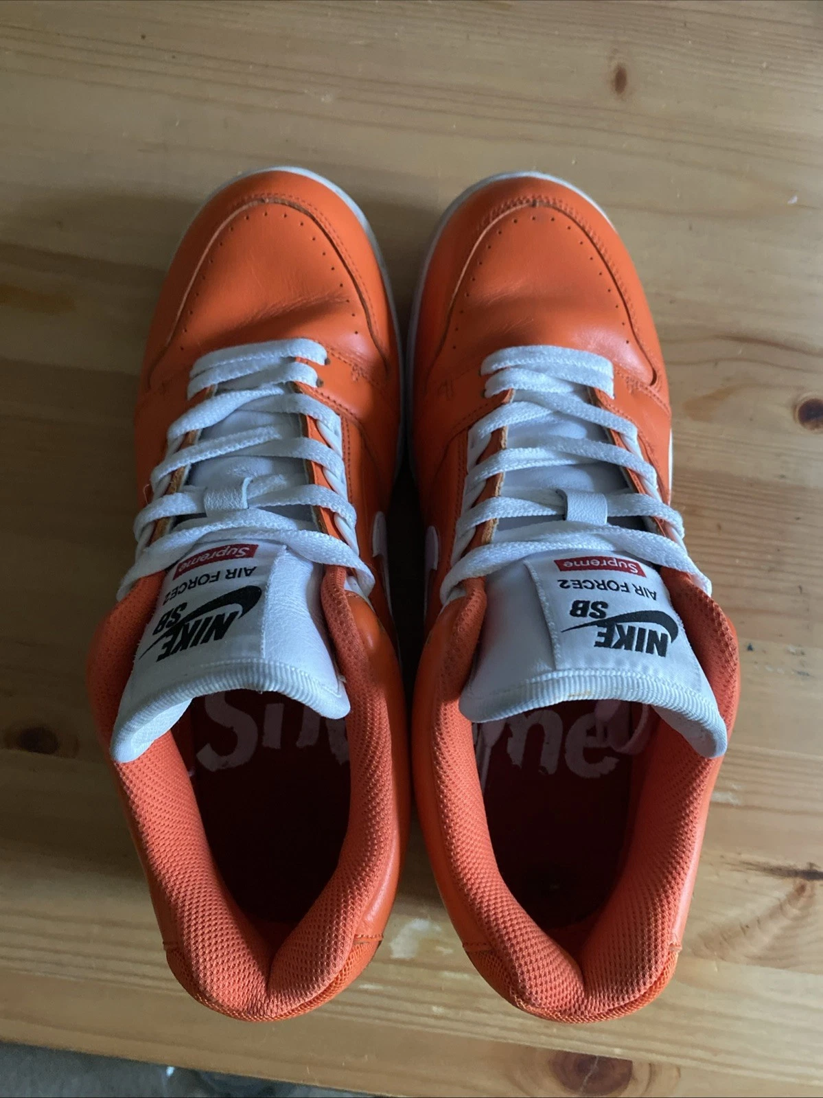 Taille 9   Nike Supreme x Air Force 2 Orange