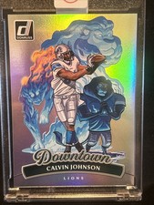 2025 Panini Donruss - Downtown! Calvin Johnson #4 Detroit Lions HOF